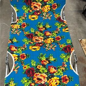Vintage vibrant floral sun lounger 1950’s - 1960’s